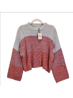 SINCERELY JULES CHUNKY KNIT COZY SWEATER ULTRA SOFT WOOL BLEND- NWT MEDIUM